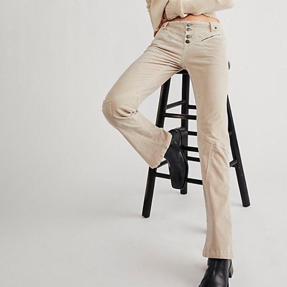 NWOT Free People Hit Back Slim Flare Pants